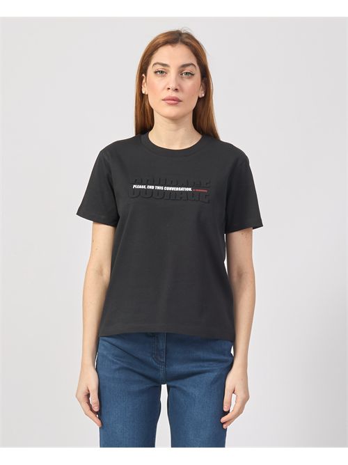 T-shirt ras du cou Patrizia Pepe avec imprimé sur le devant PATRIZIA PEPE | 8M1660-J253K103